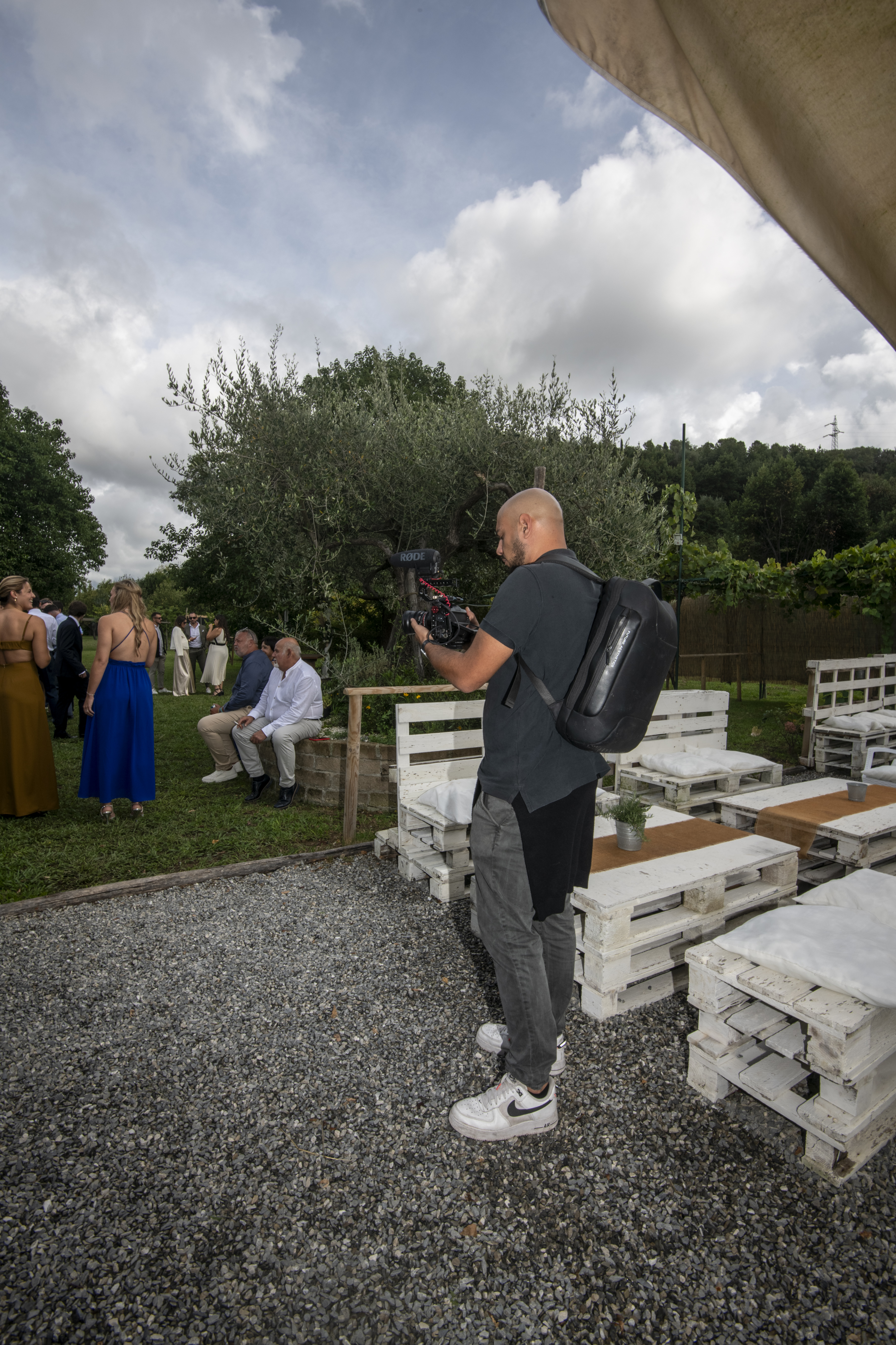 Andrea Colucci con camera in mano